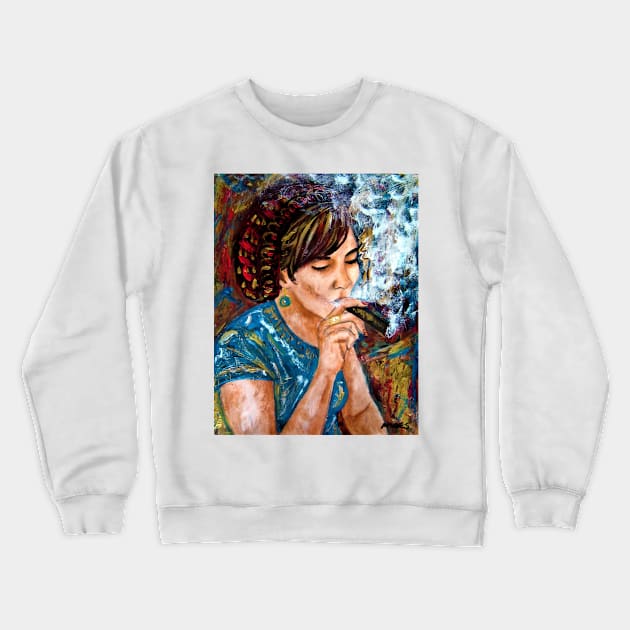 Lounge lady 71 Crewneck Sweatshirt by amoxes